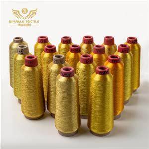 Hohe Qualität wie japanisches reines Silber reines Gold ST-2 Farbe MS ST-Typ Polyester-Maschinenfäden Stickerei Metallic-Garn