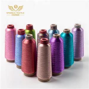 Заводская поставка Dongyang Sparkle Embroidery Metallic Yarn ST Type Metallic Thread Muti-colors MS Metallic Lurex Yarn