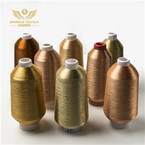 ST メタリックヤーン刺繍糸工場低価格ゴールドシルバー銅 150D ポリエステルルレックス糸