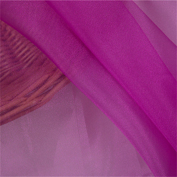 Brocade Satin Shinny Liquid Tulle Soft Chiffon Printed 100 Polyester Bridal Solid Crystal Sheer Silk Organza Fabric