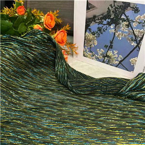 Sparkling Luster Stretch Knitting Fabric Lightweight Tulle Fabric Pleating Glitter Mesh Fabric