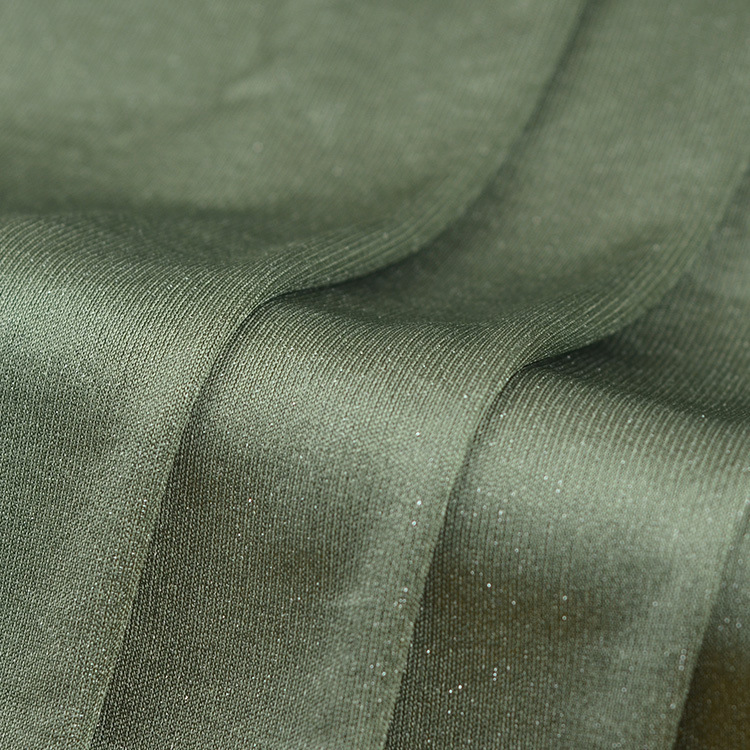 Wholesale High-Quality Premium Double-Faced Acetate Lurex Knit Fabric 190g Jersey Fabric