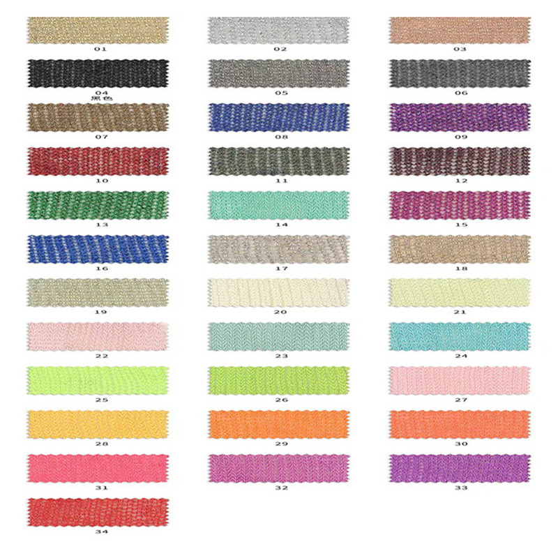 Glitter Polyester Gold Shinny Mesh Jacquard Elastic Metallic Thread Stretch Knitting Fabric