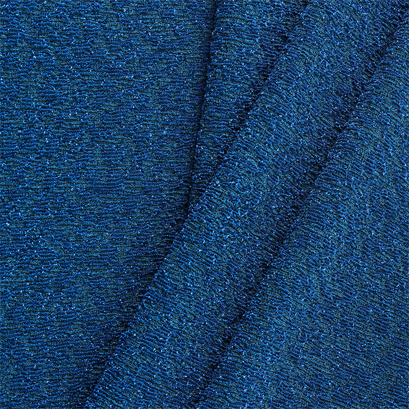 Glitter Metallic Fabric Spandex Mesh Jacquard Elastic Fabric Sparkling Luster Stretch Knitting Acetate Fabric
