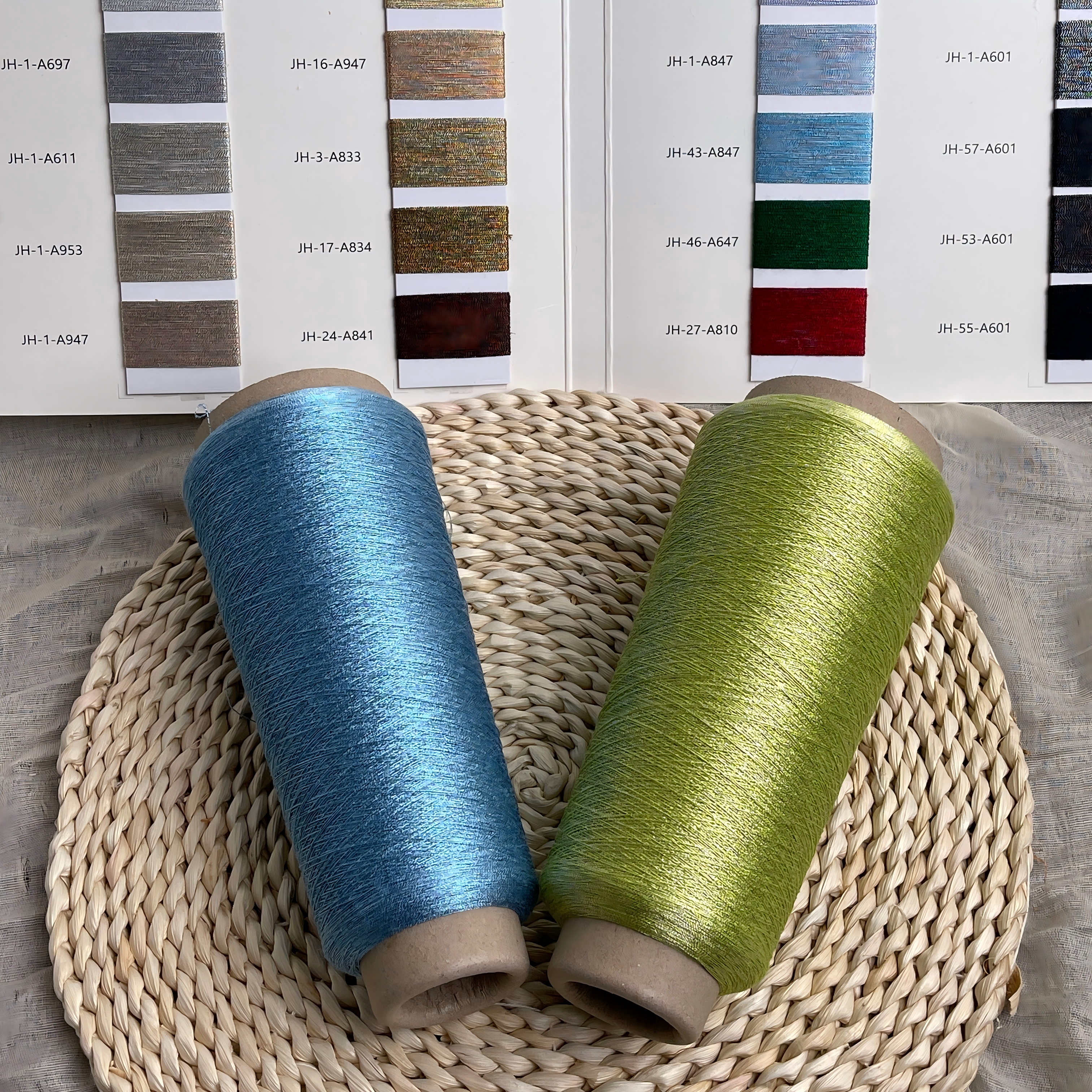 1/22NM ViscoLustre Spring/Summer Yarn New Creation Viscose Metallic Thread Engineered for 14-Gauge Flat Knitting