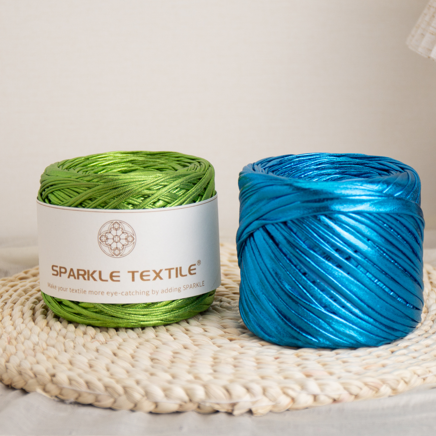 Hand Metallic Crochet Thread 200g Spun T-Shirt Yarn for DIY Crochet Bag Crocheting DIY Craft