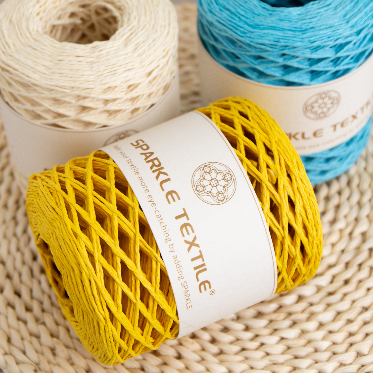 High Quality 150 Meters Raffia Paper Yarn DIY Crochet Yarn 2mm Thickness Raffia