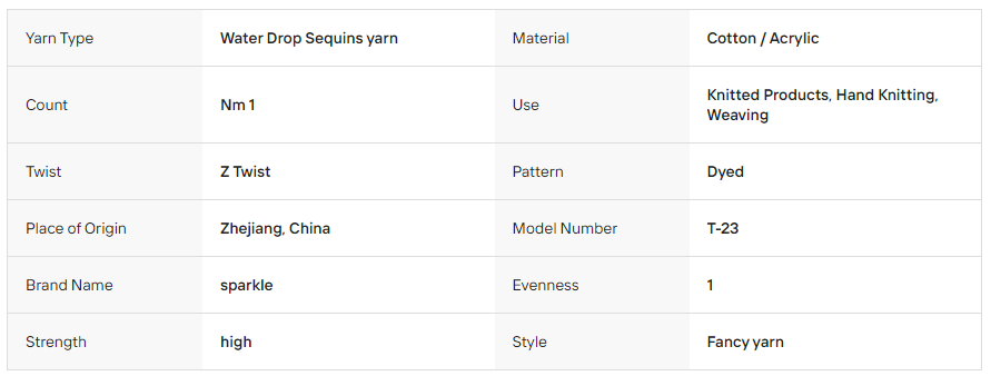 Sequin Yarn