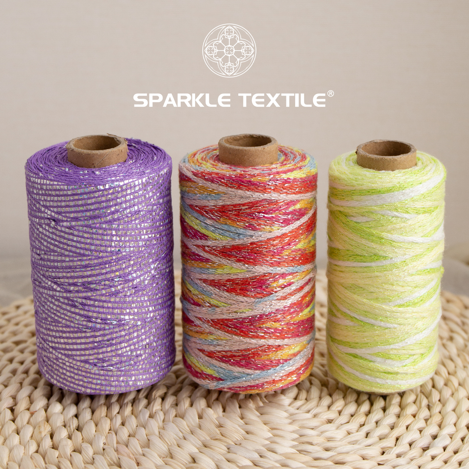 Acrylic Metallic Fancy Yarn Silver Gold Lurex Thread for Hand Knitting, Crochet, Weaving & DIY Craft Projects