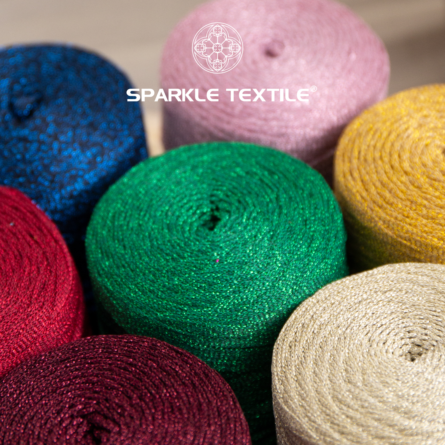 4MM Polyester Metallic Hollow Rope Woven Ribbon with Lurex Thread for DIY Handmade Bags, Crochet Crafts