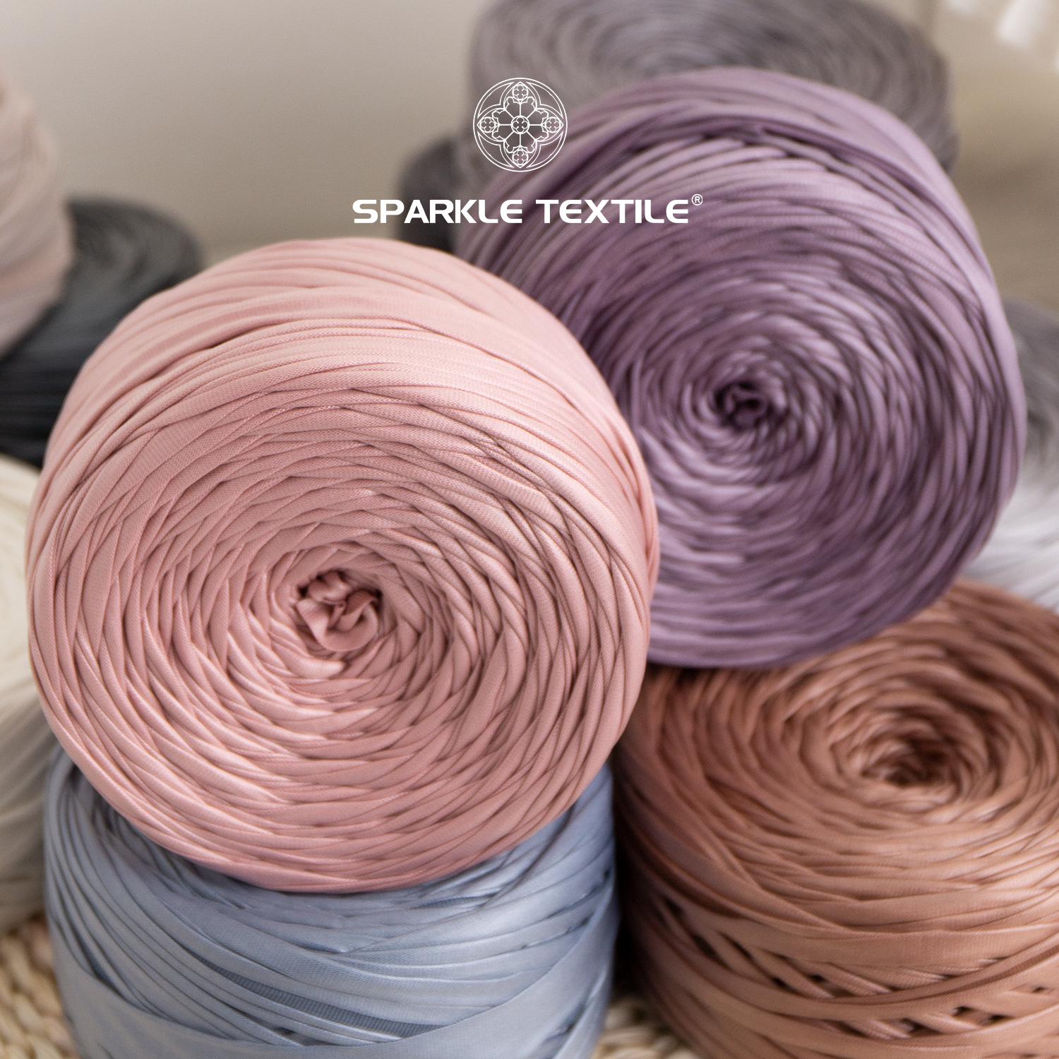 Matte Faux Leather Yarn 200g 95% Polyester 5% Spandex Leather T Shirt Yarn Crochet for Handmade Tshirt Woven Bag