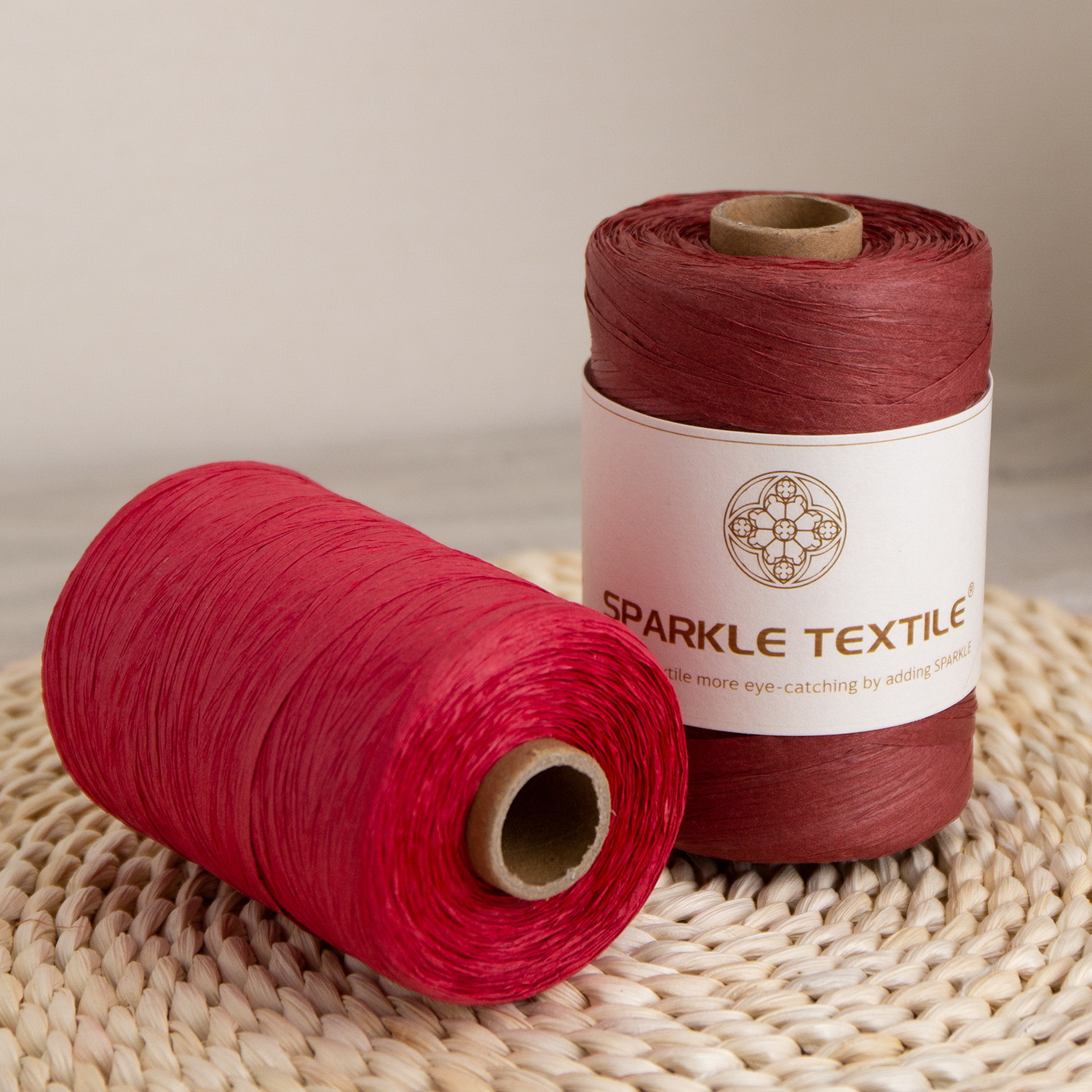 Raffia Hand Crochet Yarn Spun 300Meters DIY Flat Paper Raffia Yarn for Crochet Bag