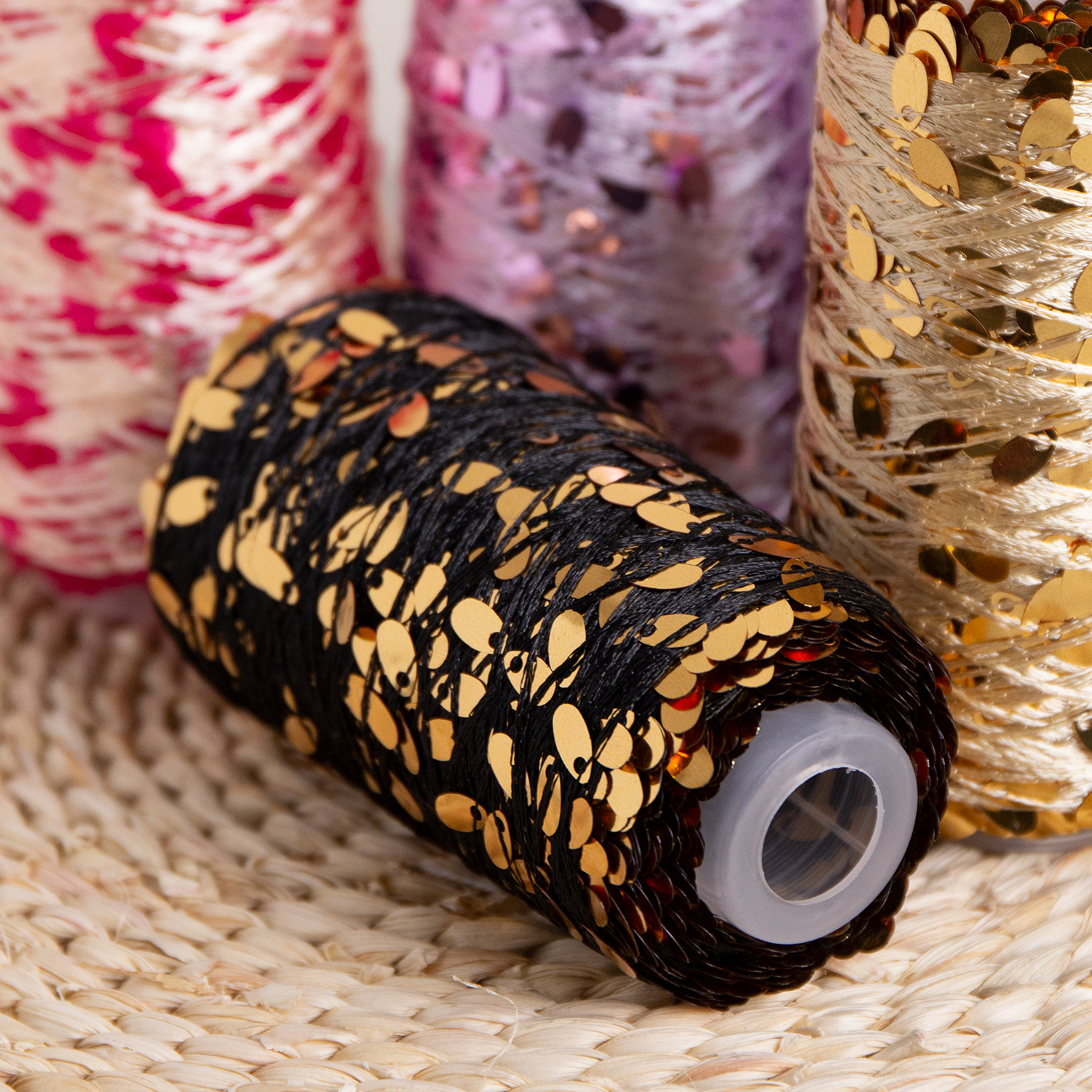 100g Tube Packing Sequin Hand Knitting Soft Shirt Crochet Yarn for Beginners