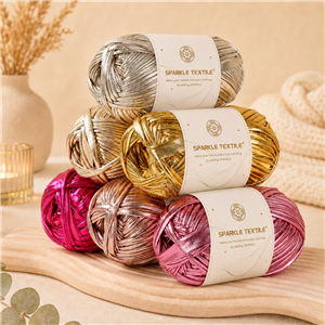100g Packing Metallic Color Fabric Strip Knitting Yarn DIY Hand Crochet Strip Chunky Yarn
