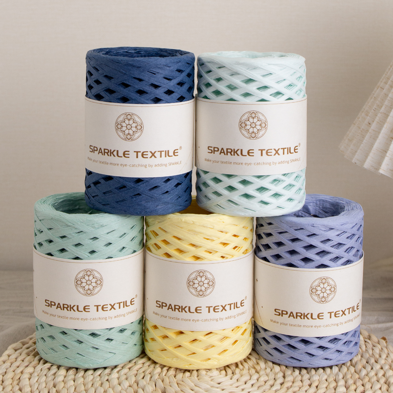 Sun Hat Bag Hand Knitting Thread 150m Rofite Grass Crochet Yarn Cotton Grass Weaving Thread Rofite Paper Thread