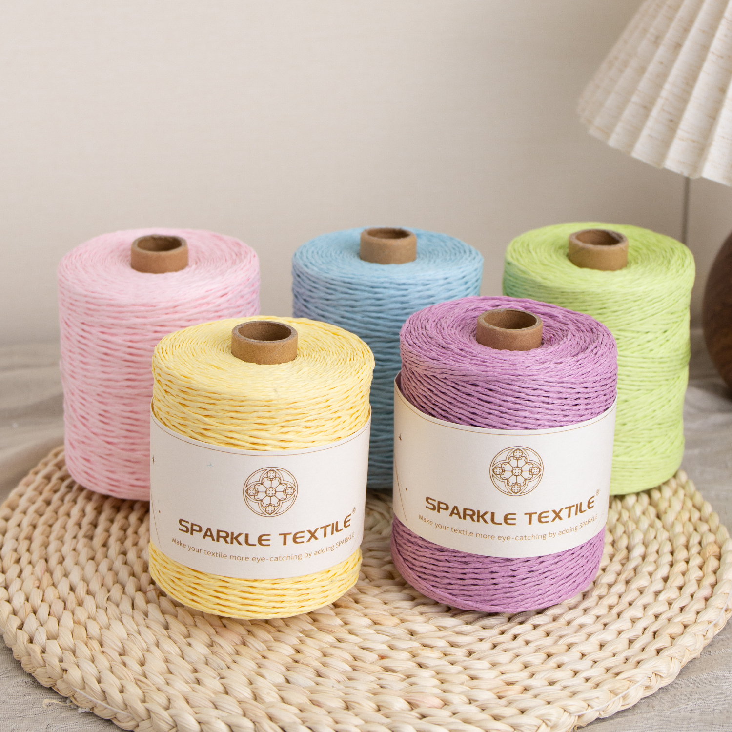 DIY Sun Hat Bag Hand Knitting Thread 150m Rofite Grass Crochet Yarn Cotton Grass Weaving Thread Rofite Paper Thread