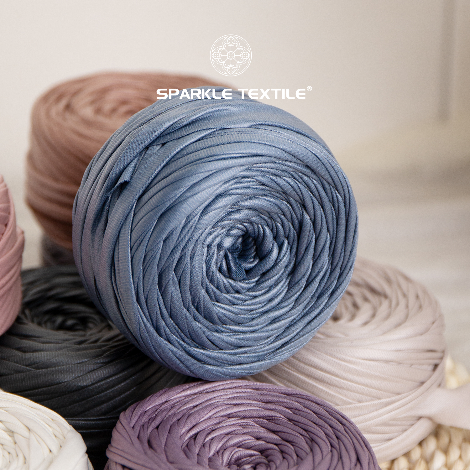 100g Elastic Fabric Crochet DIY Hand Knitting Handmade Bag High Strength T-shirt Yarn Matte Nappa Leather Strip Thread