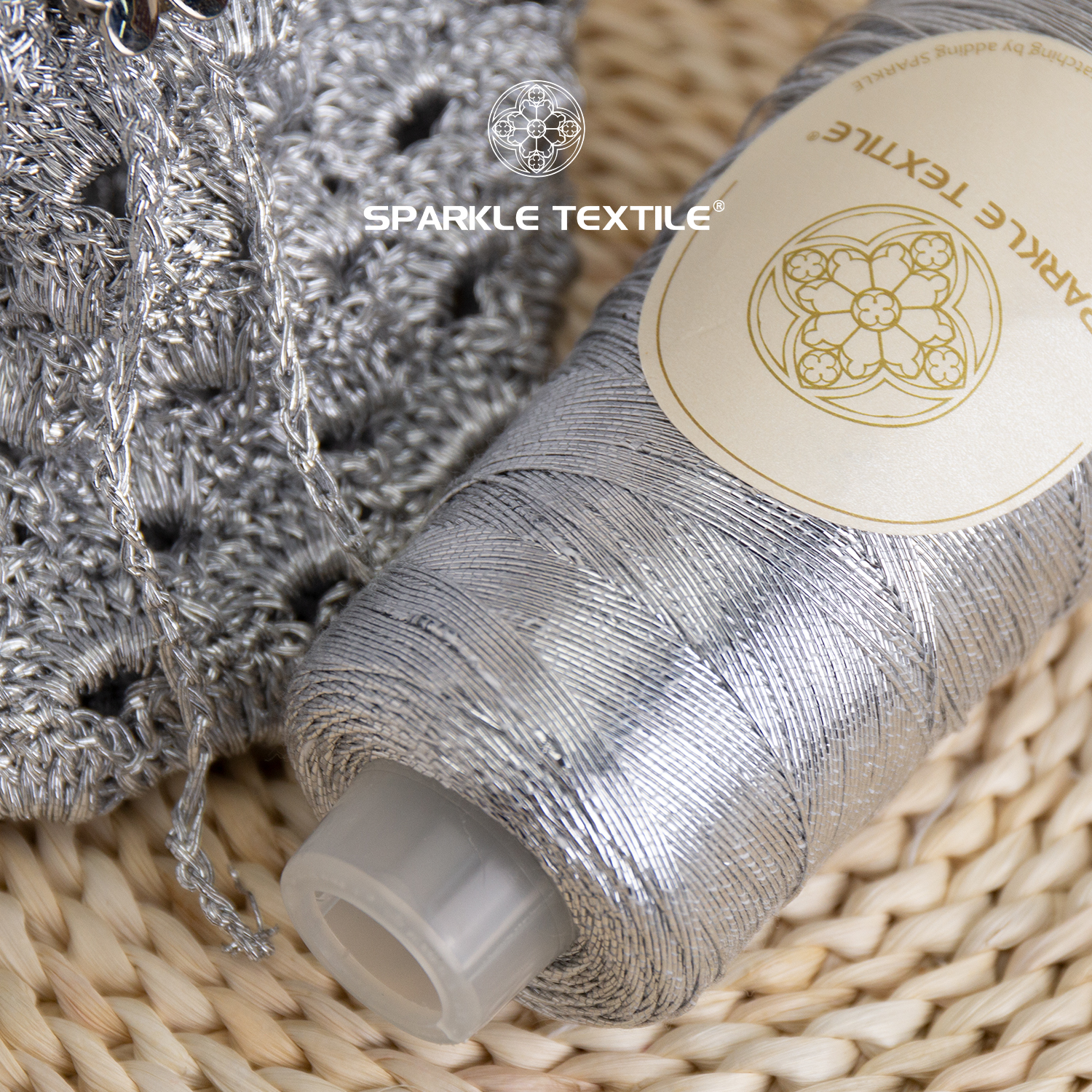 200g Packing Handmade DIY Bag Sun Hat Metallic Thread 1mm Crochet Yarn Hand Weaving Knitting Thread