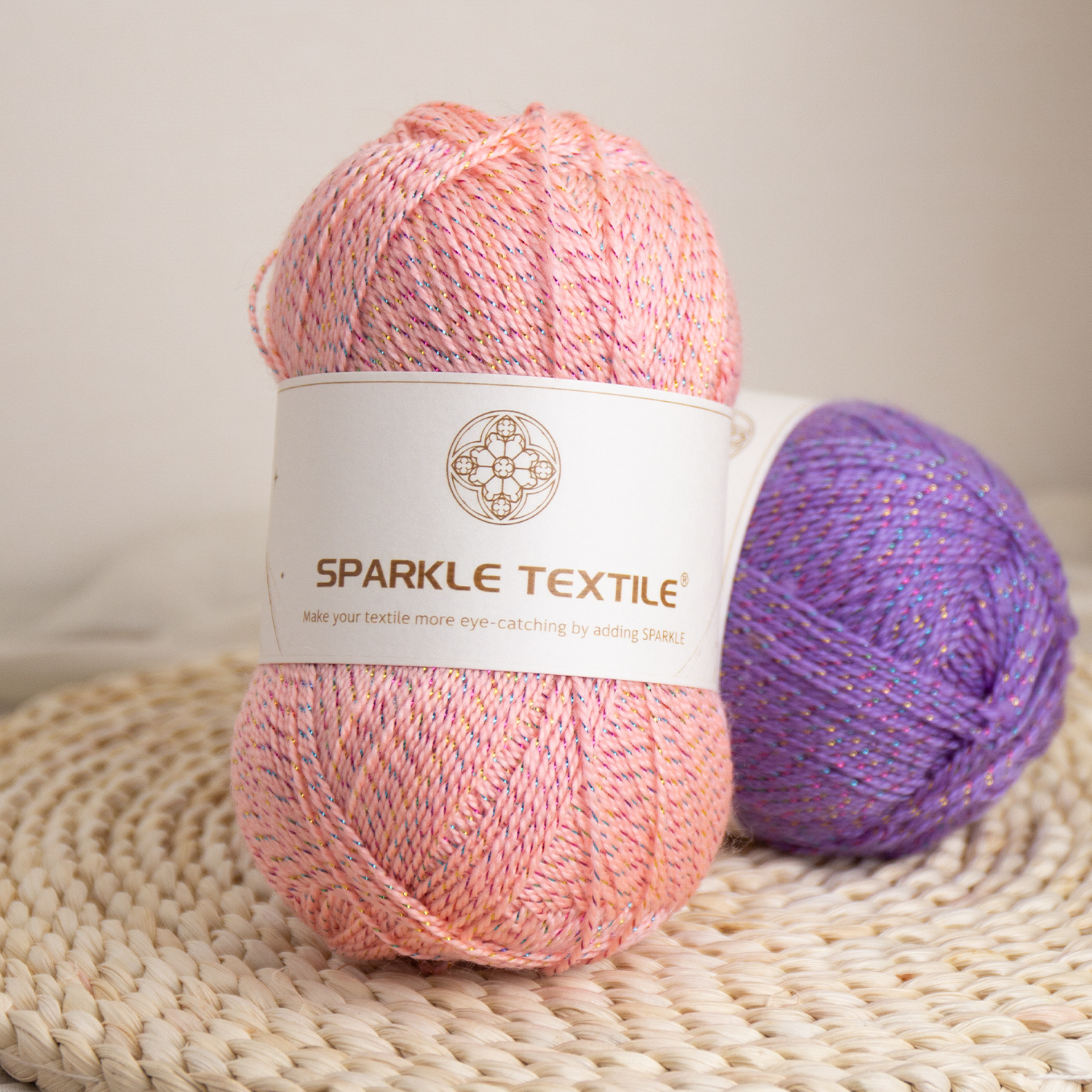 Hand Knitting Colorful 100g Packing Metallic Thread Fine Acrylic Crochet Yarn