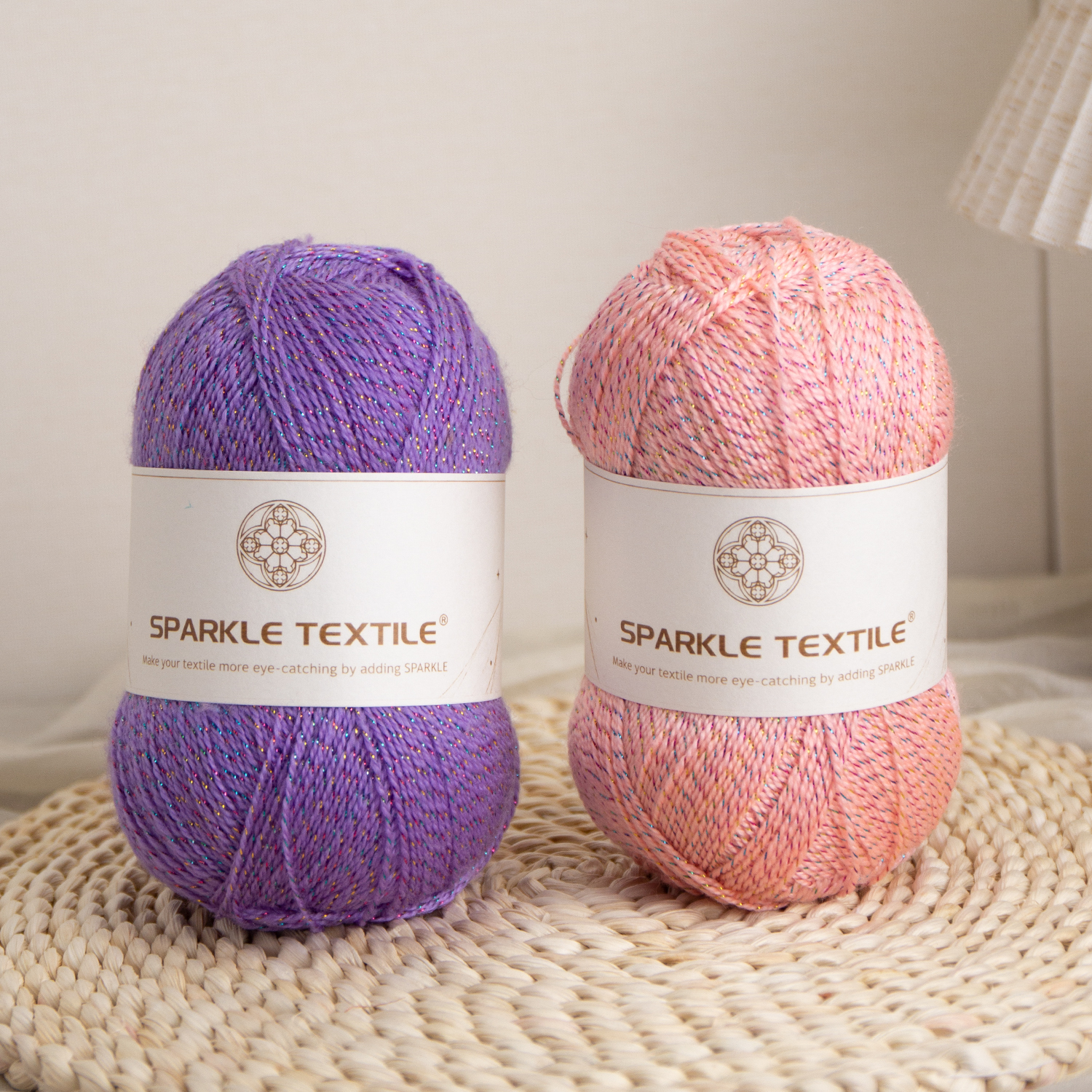 Hand Knitting Colorful 100g Packing Metallic Thread Fine Acrylic Crochet Yarn