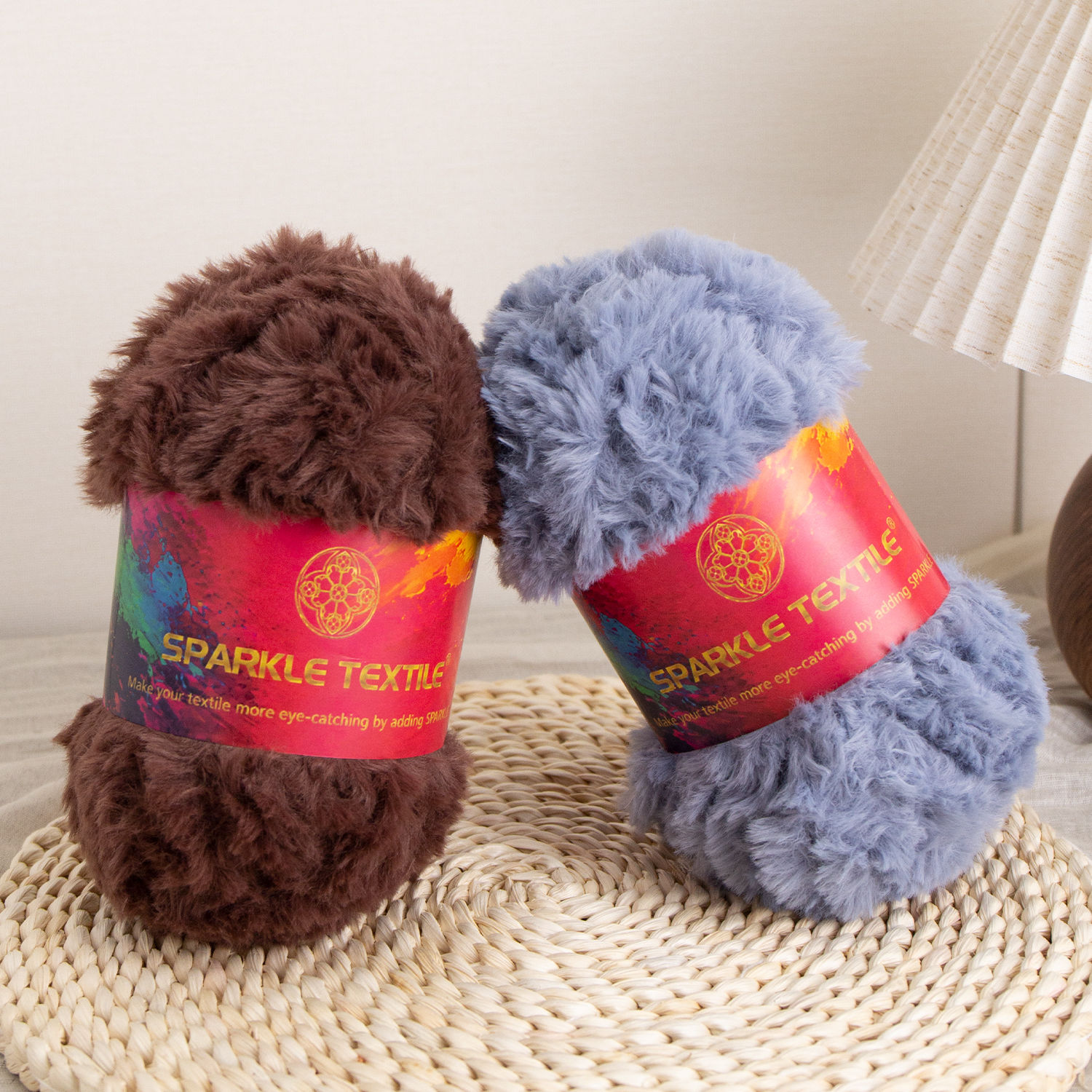 Colorful Faux Mink Velvet Knitting Thread Plush Weaving Yarn Hand Crochet Yarn Fancy Fluffy Faux Mink Fur Yarn Crochet Thread