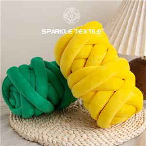 250G Big Roll Dye DIY Blankets Weaving Thread Soft Chunky Yarn Tube Yarn Hilo Grueso Para Tejer a Mano Arm Knitting Yarn