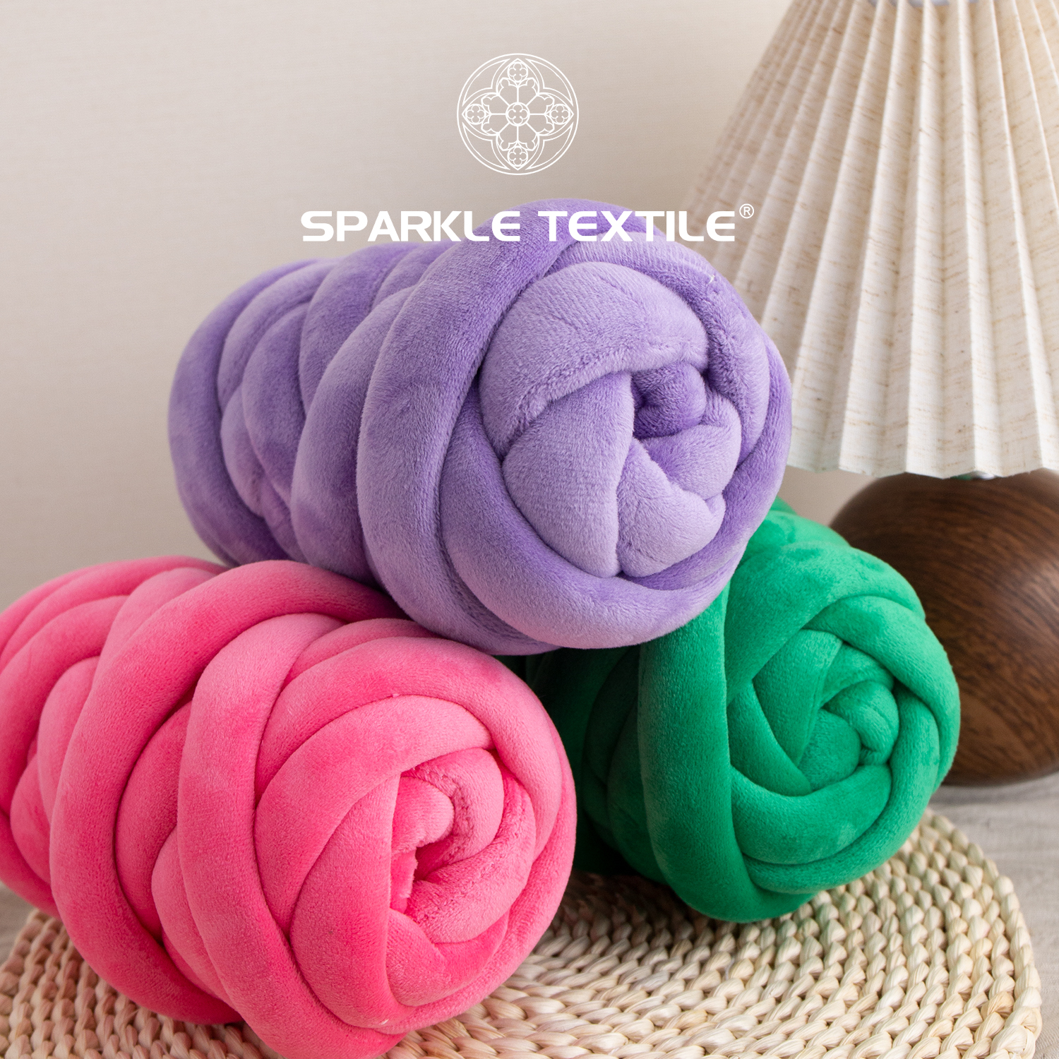 250G Big Roll Dye DIY Blankets Weaving Thread Soft Chunky Yarn Tube Yarn Hilo Grueso Para Tejer a Mano Arm Knitting Yarn