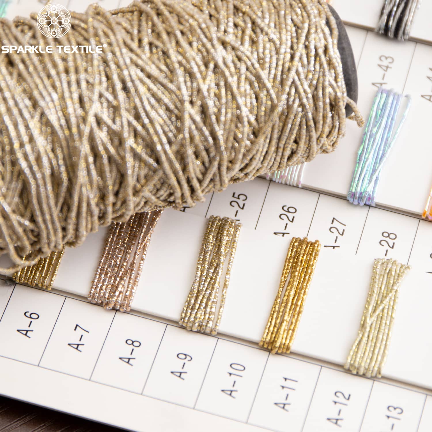 Gold Metallic Rope Yarn Polyester Spiral Wrapped Fancy Yarn Continuous Lurex Cord Yarn for Weaving Webbing Gift Packing