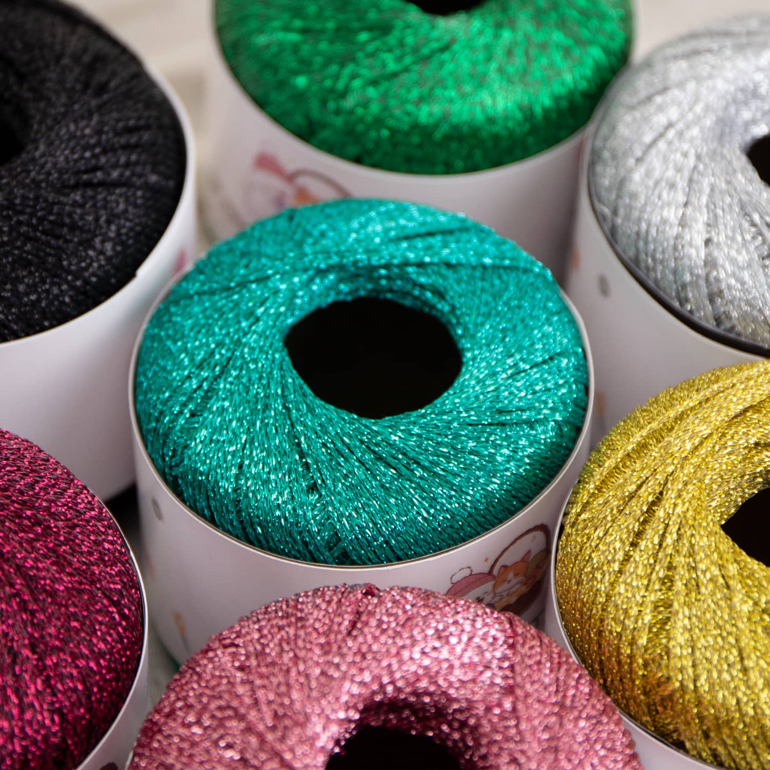 1mm Width Flash Glitter Hollow Metallic Yarn 8 Colors Gold Silver Hollowed Out Crochet Thread 120m Hand Knitting Crochet Yarn
