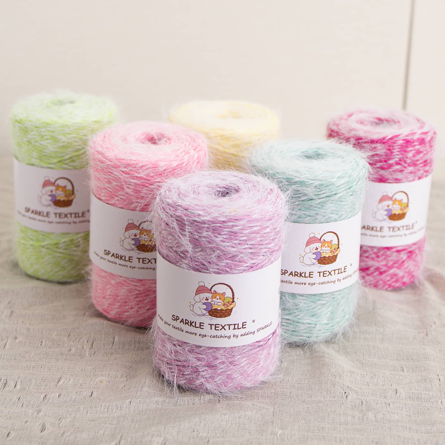 100g Hand Crochet Yarn Rofite Paper Thread Gift Packing Fancy Knitting Yarn Weaving Blended Fluffy Feather Raffia Grass Thread