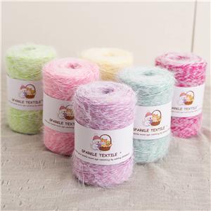 100g Hand Crochet Yarn Rofite Paper Thread Gift Packing Fancy Knitting Yarn Weaving Blended Fluffy Feather Raffia Grass Thread