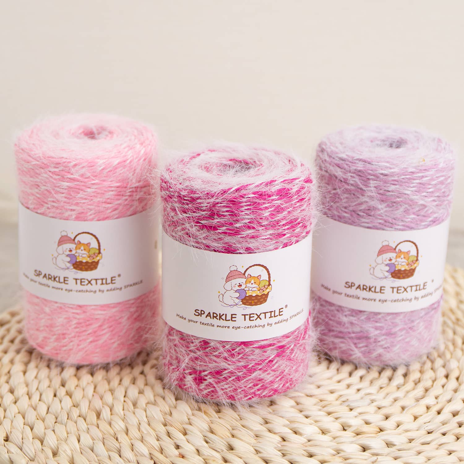 100g Hand Crochet Yarn Rofite Paper Thread Gift Packing Fancy Knitting Yarn Weaving Blended Fluffy Feather Raffia Grass Thread