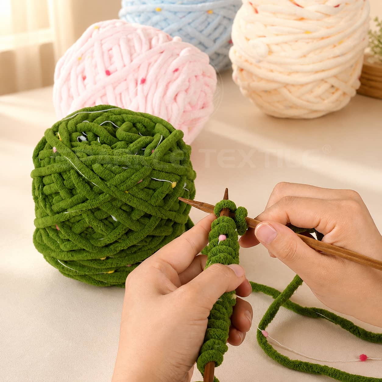 Chunky Chenille Yarn Chunky Chenille Yarn