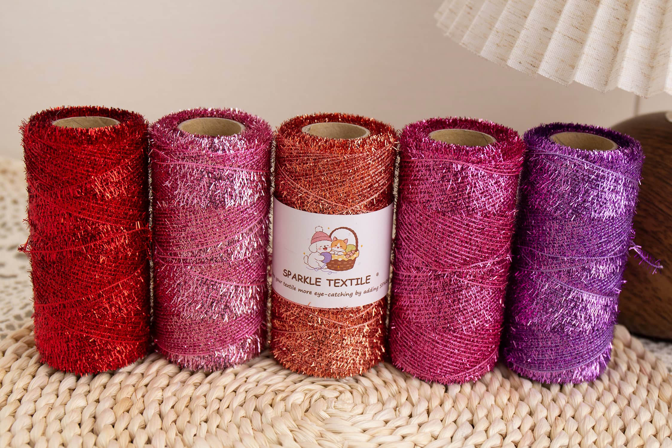 Metallic Feather Fancy Yarn Metallic Feather Fancy Yarn