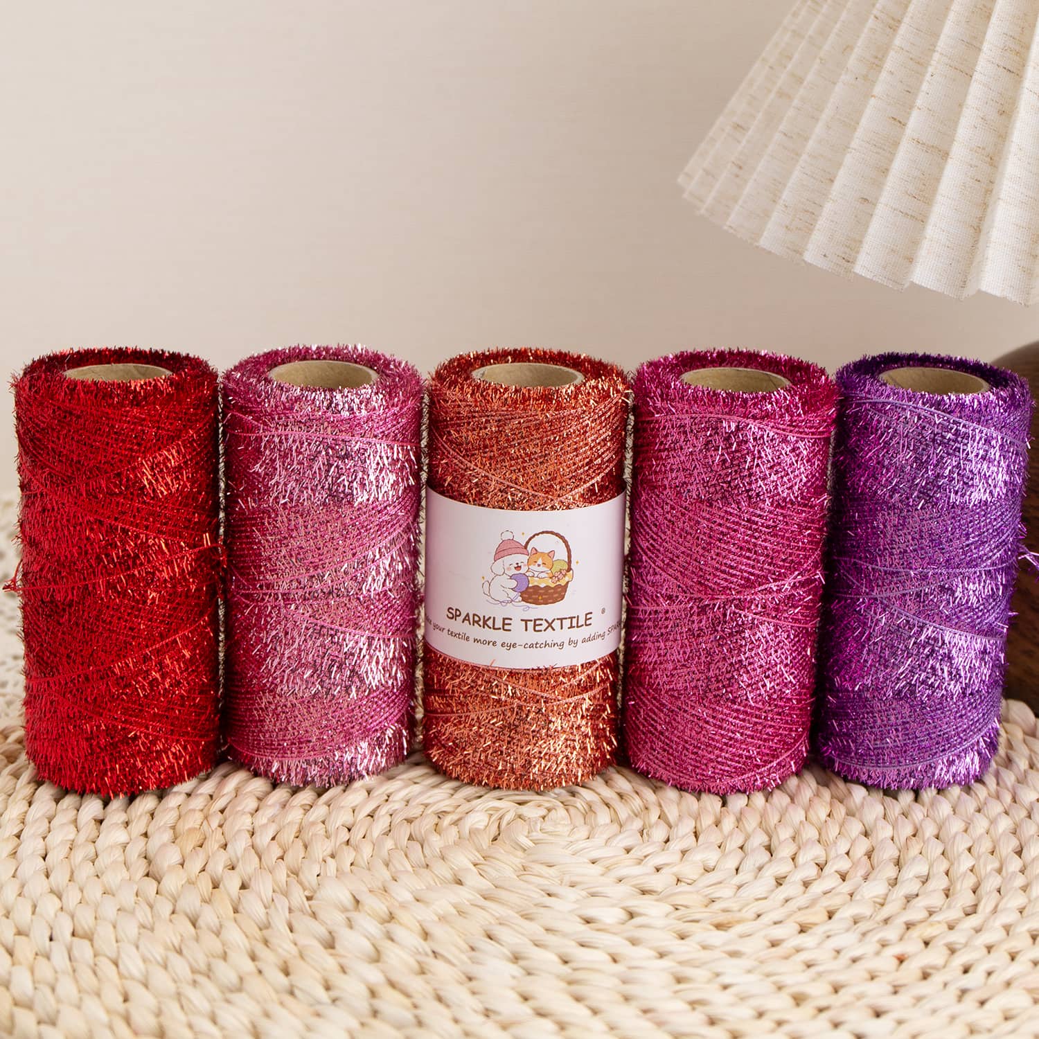 Metallic Tinsel Eyelash Yarn Metallic Tinsel Eyelash Yarn