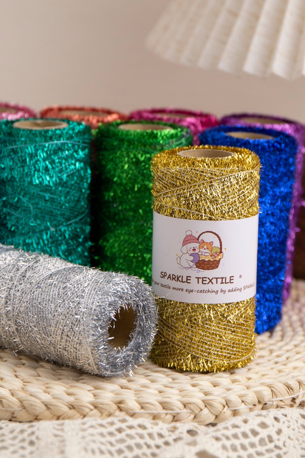 Metallic Feather Fancy Yarn Metallic Feather Fancy Yarn