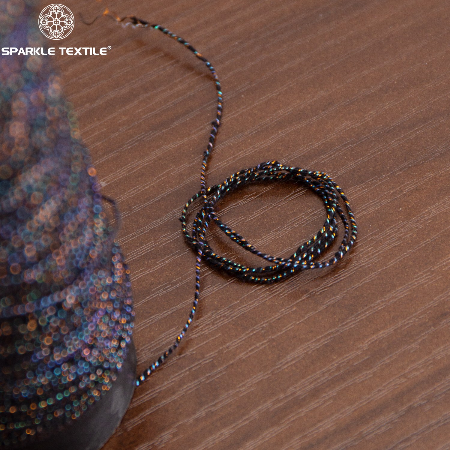 Multicolor Black Fancy Rope Yarn Multicolor Black Fancy Rope Yarn
