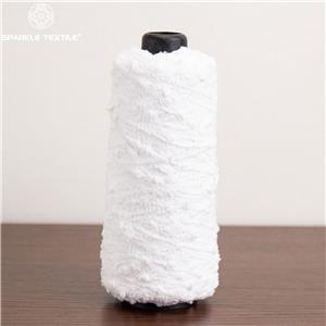 White Popcorn Fancy Yarn Knop Novelty Yarn Fluffy Textured Yarn for Knitting Crochet Sweater Shawl Home Textile