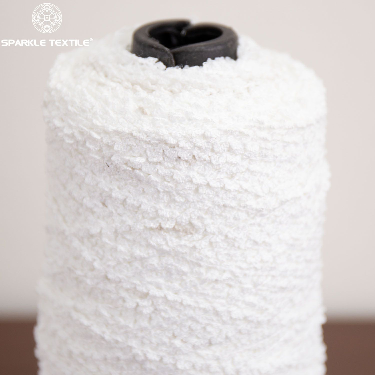 White Small Loop Fancy Yarn Tiny Uniform Loop Novelty Textured Yarn for Knitting Crochet Sweater Home Textile