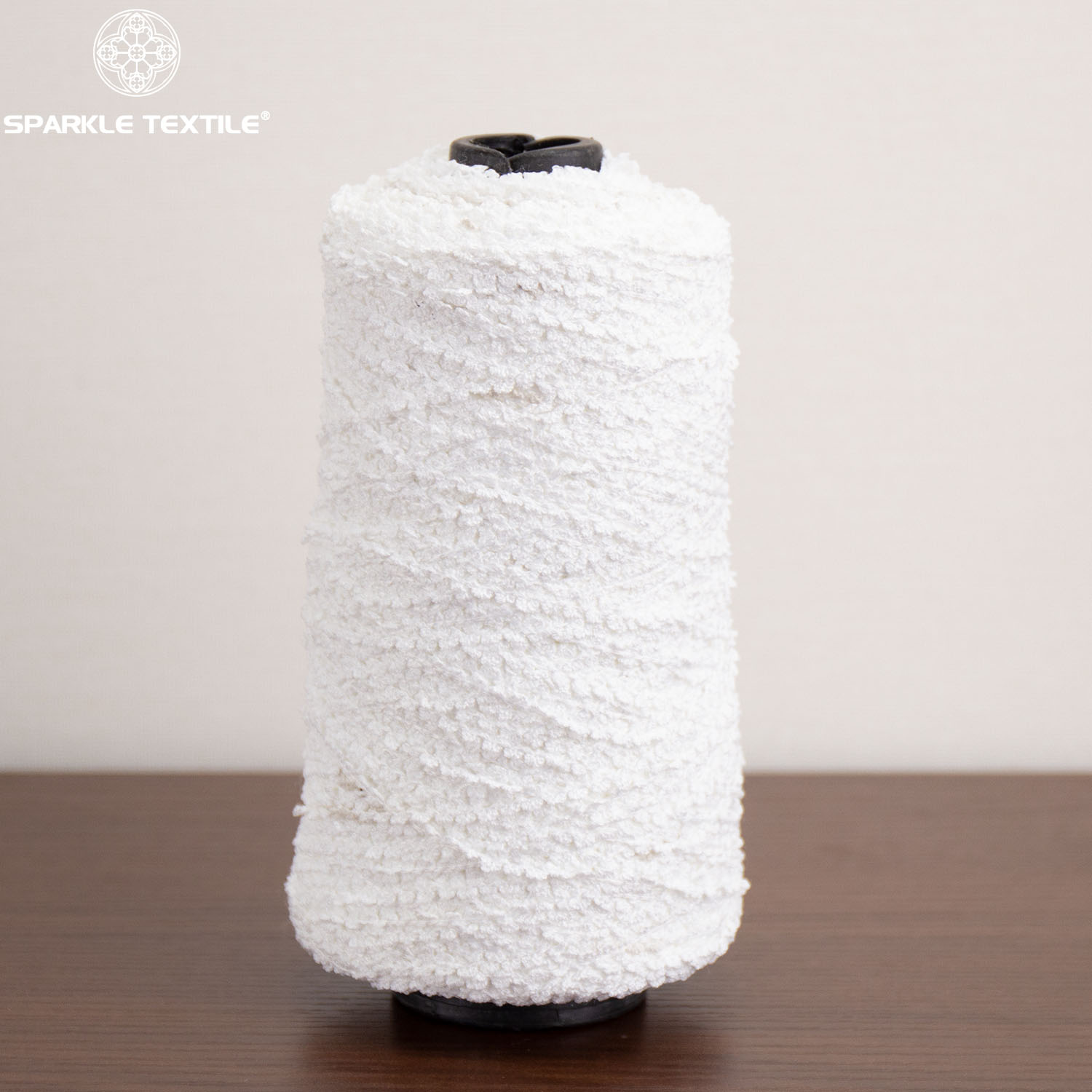 White Small Loop Fancy Yarn Tiny Uniform Loop Novelty Textured Yarn for Knitting Crochet Sweater Home Textile