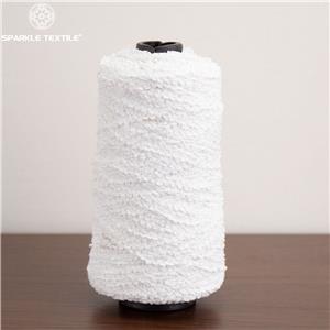 White Small Loop Fancy Yarn Tiny Uniform Loop Novelty Textured Yarn for Knitting Crochet Sweater Home Textile