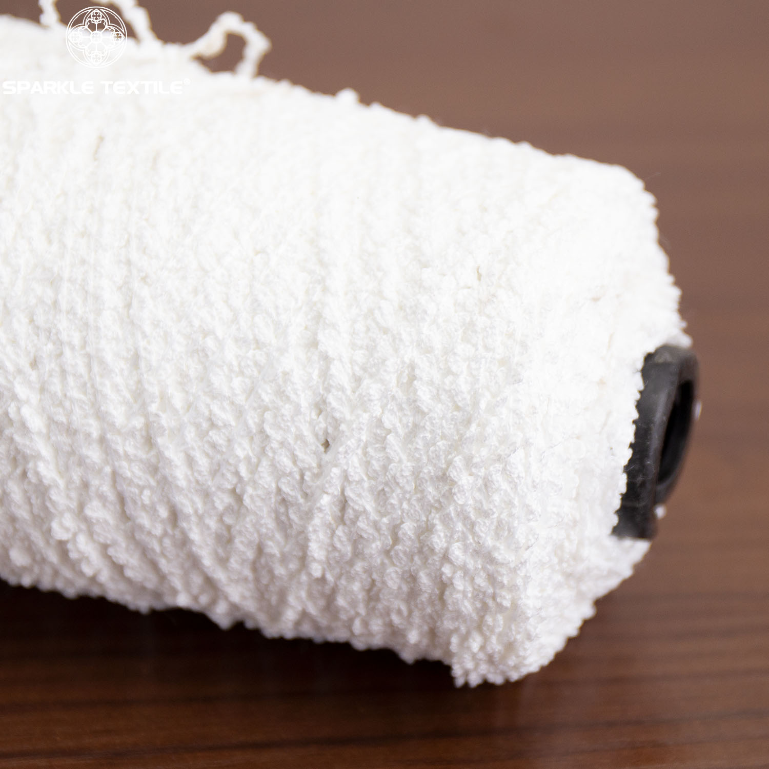 White Small Loop Fancy Yarn Tiny Uniform Loop Novelty Textured Yarn for Knitting Crochet Sweater Home Textile