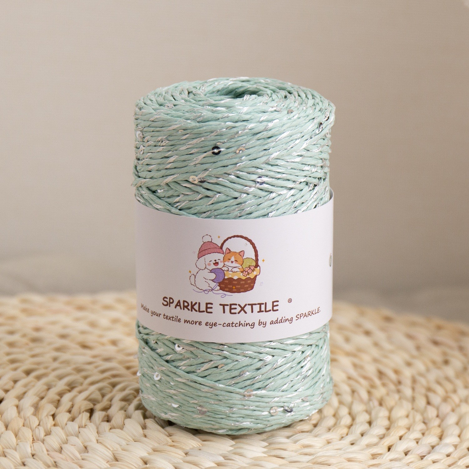 Sequin Raffia Yarn Sequin Raffia Yarn