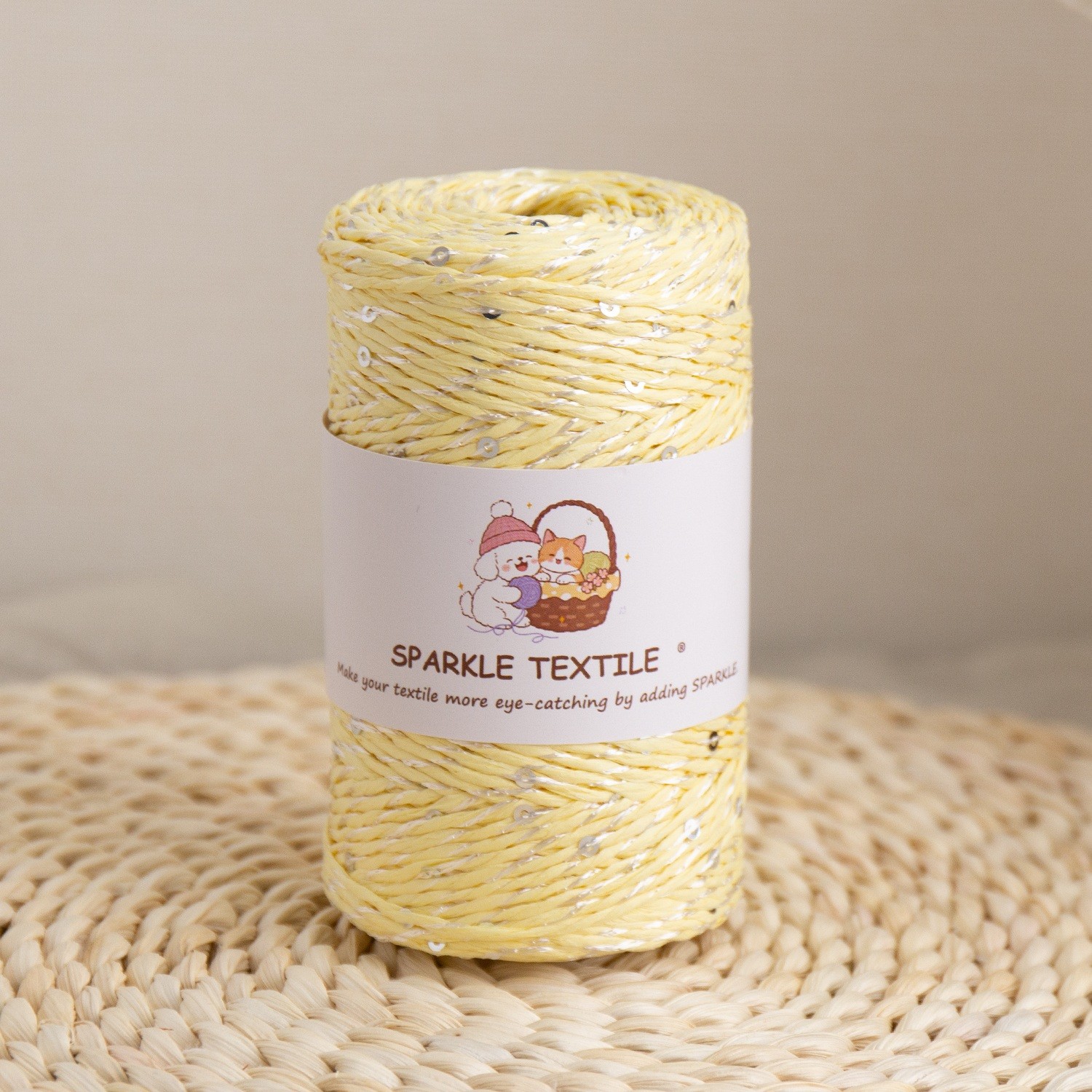 Sequin Raffia Yarn Sequin Raffia Yarn