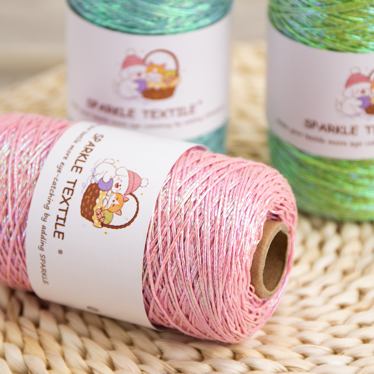 1mm Thick Metallic Yarn Polyester Lurex Sparkle Gold Silver Thread for Hand Knitting Crochet DIY Craft Weaving