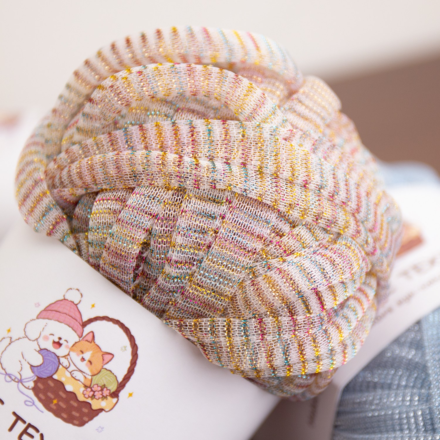 Metallic Lurex Mesh T Shirt Yarn Sparkle Tape Yarn for Crochet Bag Rug Hand Knitting DIY Crafts