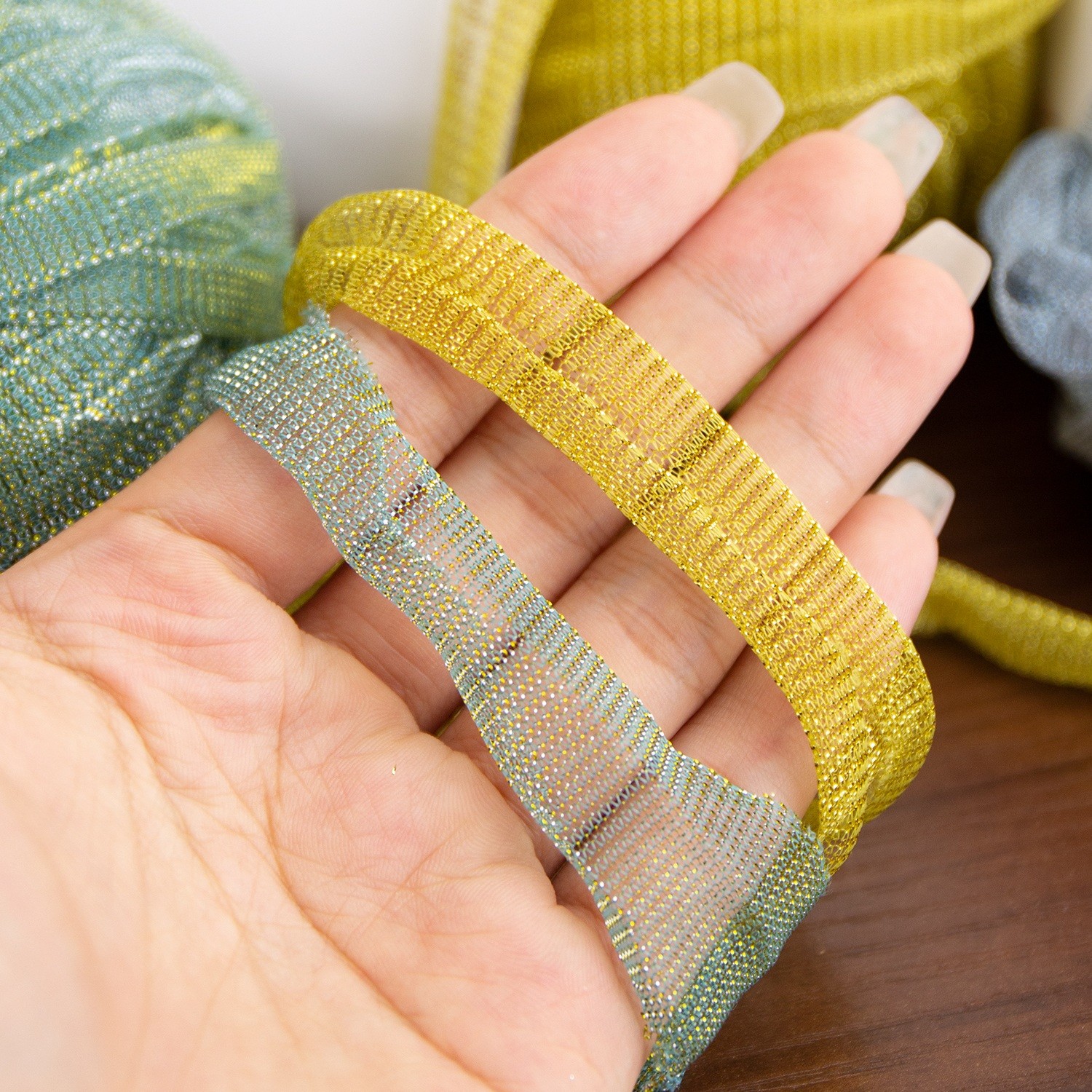 Metallic Glitter Yarn Metallic Glitter Yarn