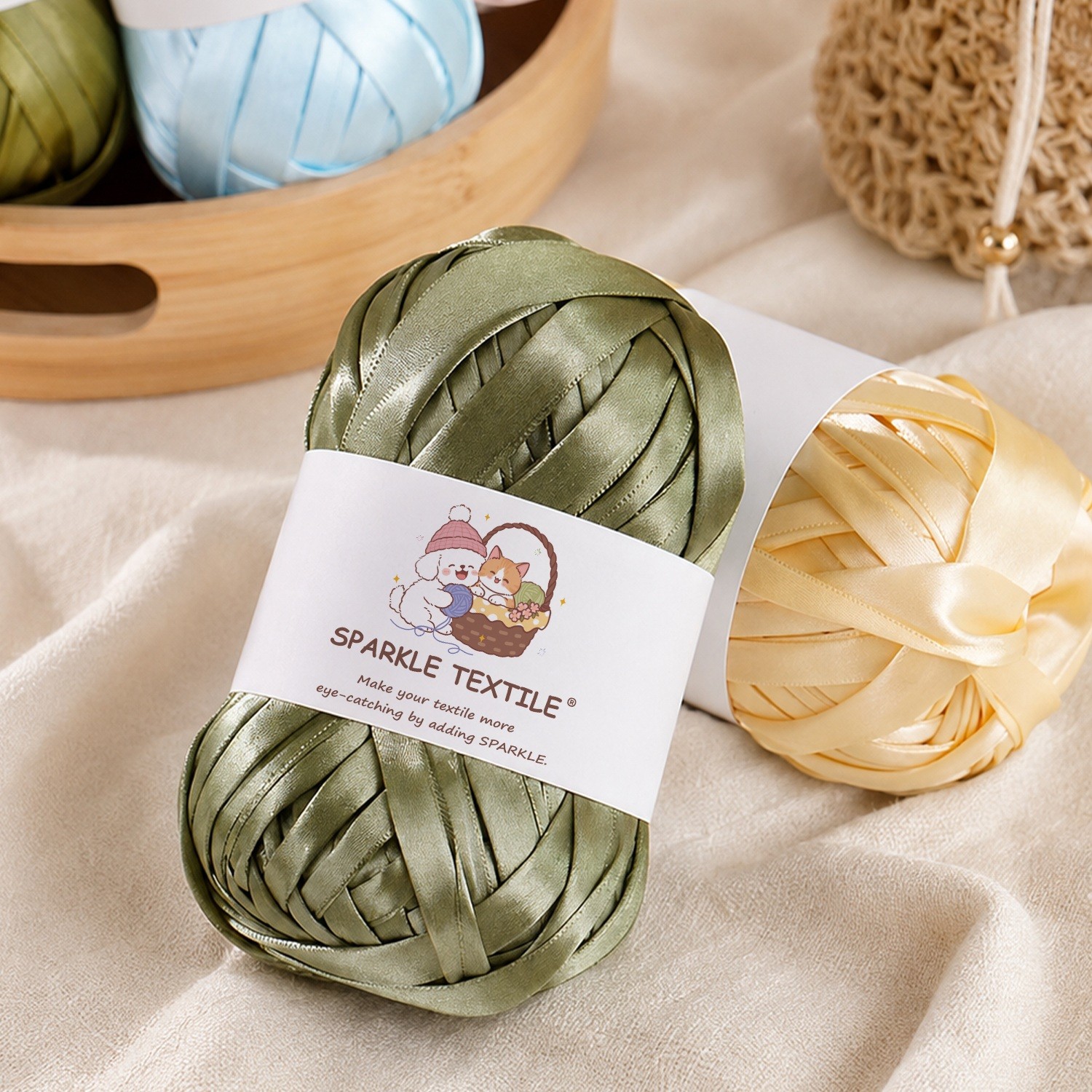 Satin Ribbon Yarn Satin Ribbon Yarn