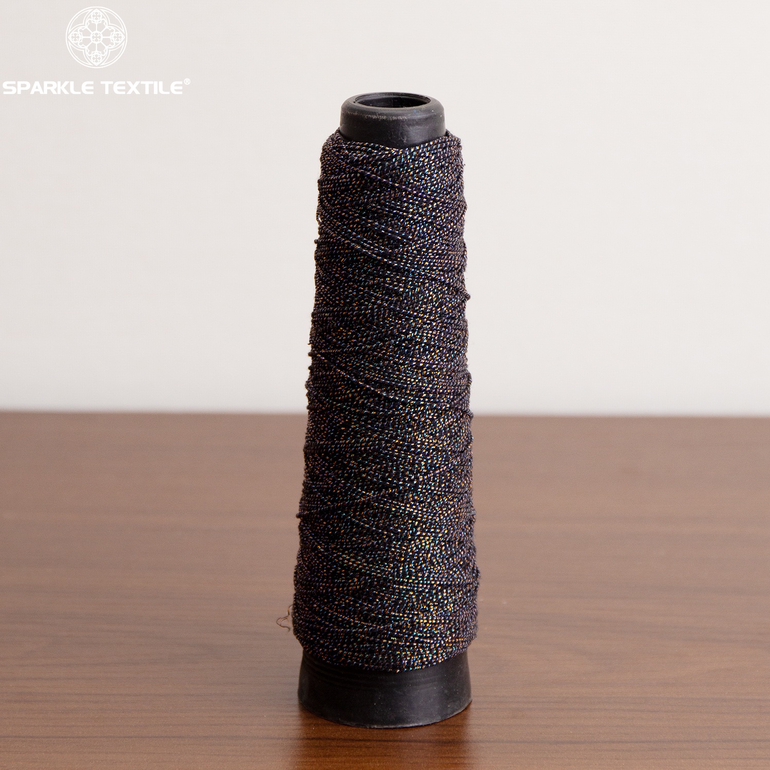 Factory Wholesale Polyester Metallic Cord Yarn Multicolor Black Fancy Rope Yarn Textile Raw Material for Apparel & Crafts