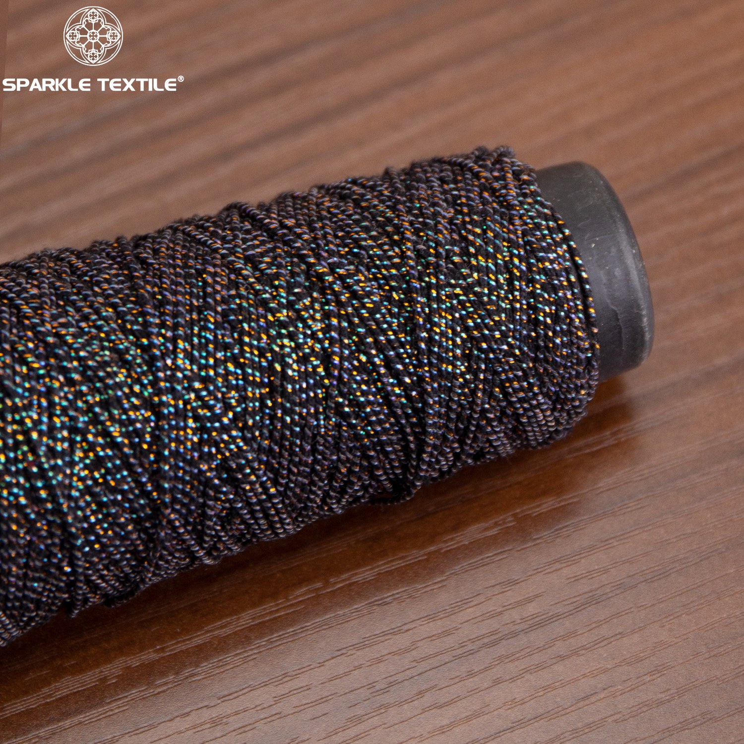 Factory Wholesale Polyester Metallic Cord Yarn Multicolor Black Fancy Rope Yarn Textile Raw Material for Apparel & Crafts